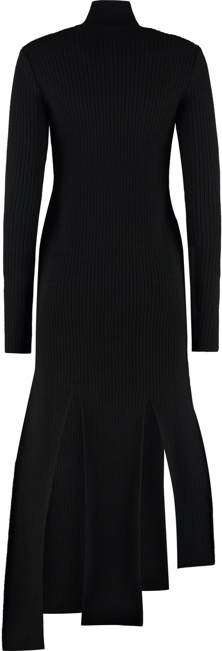 Bottega Veneta Ribbed knit dress Zwart