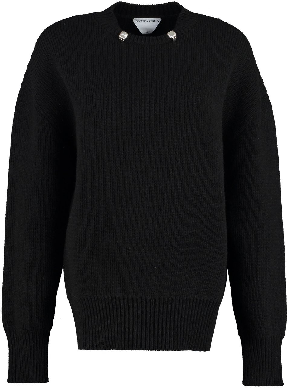 Bottega Veneta Wool crew-neck pullover Zwart