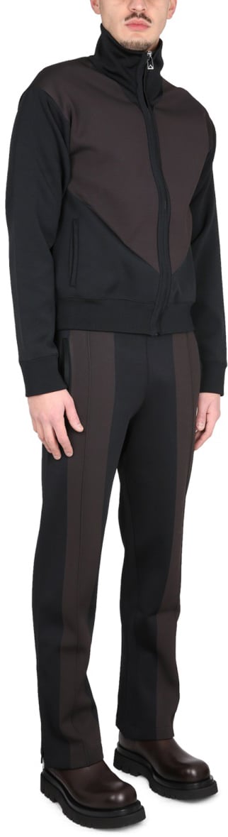 Bottega Veneta Technical Fabric Trousers with Elastic Waistband Zwart