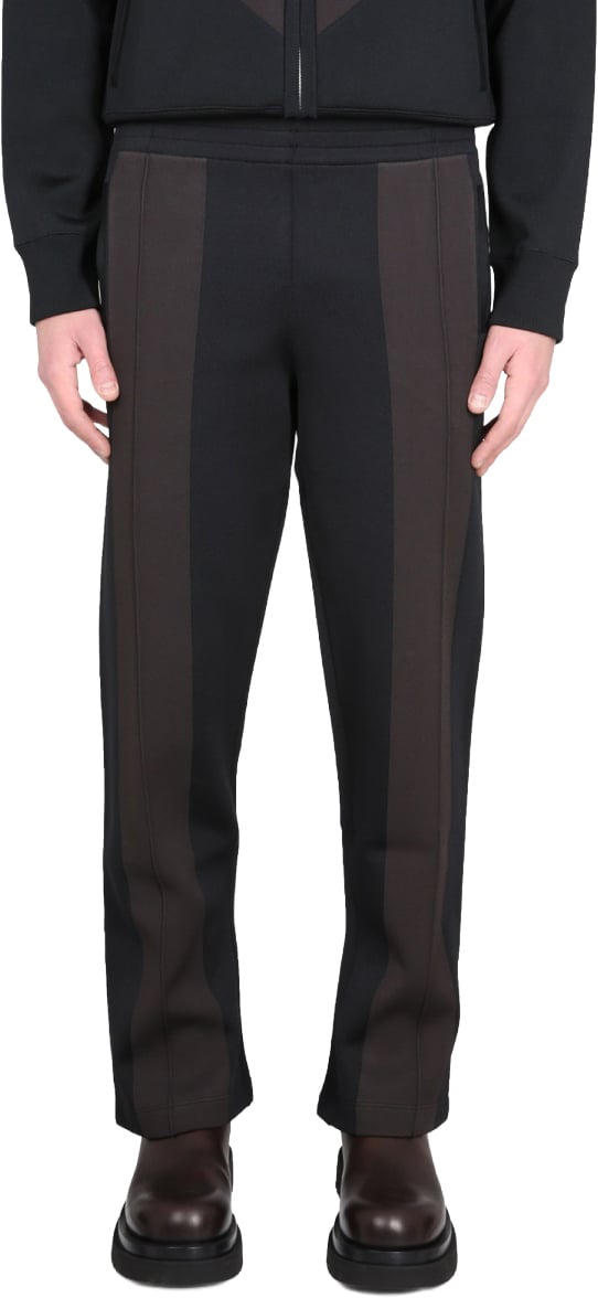 Bottega Veneta Technical Fabric Trousers with Elastic Waistband Zwart