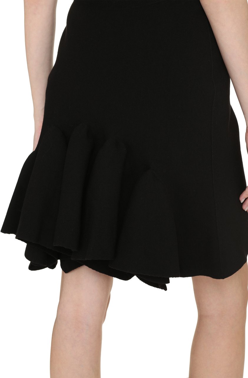 Bottega Veneta Knitted mini skirt Zwart