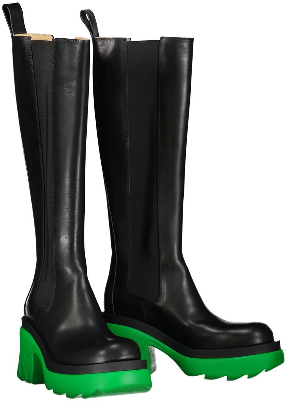 Bottega Veneta Flash leather boots Zwart