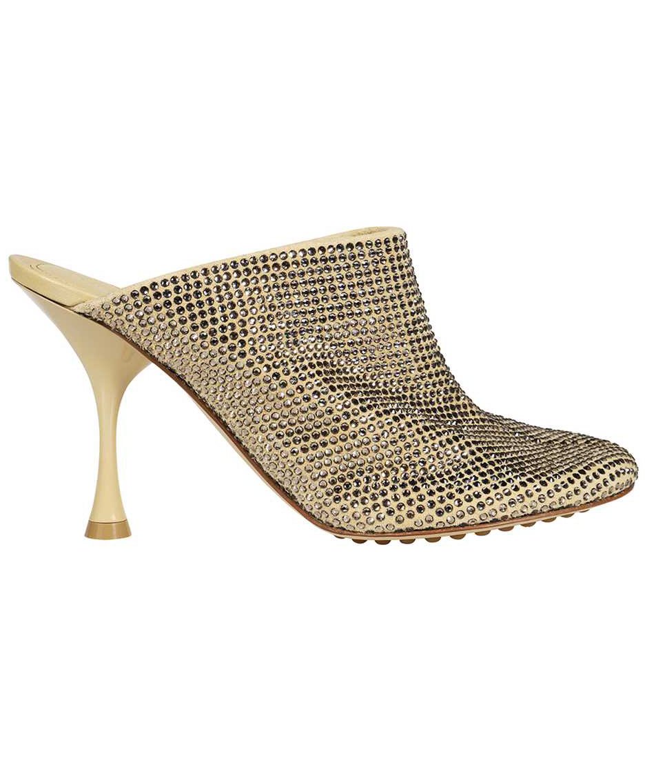 Bottega Veneta Sparkle Dot Sock mules Beige