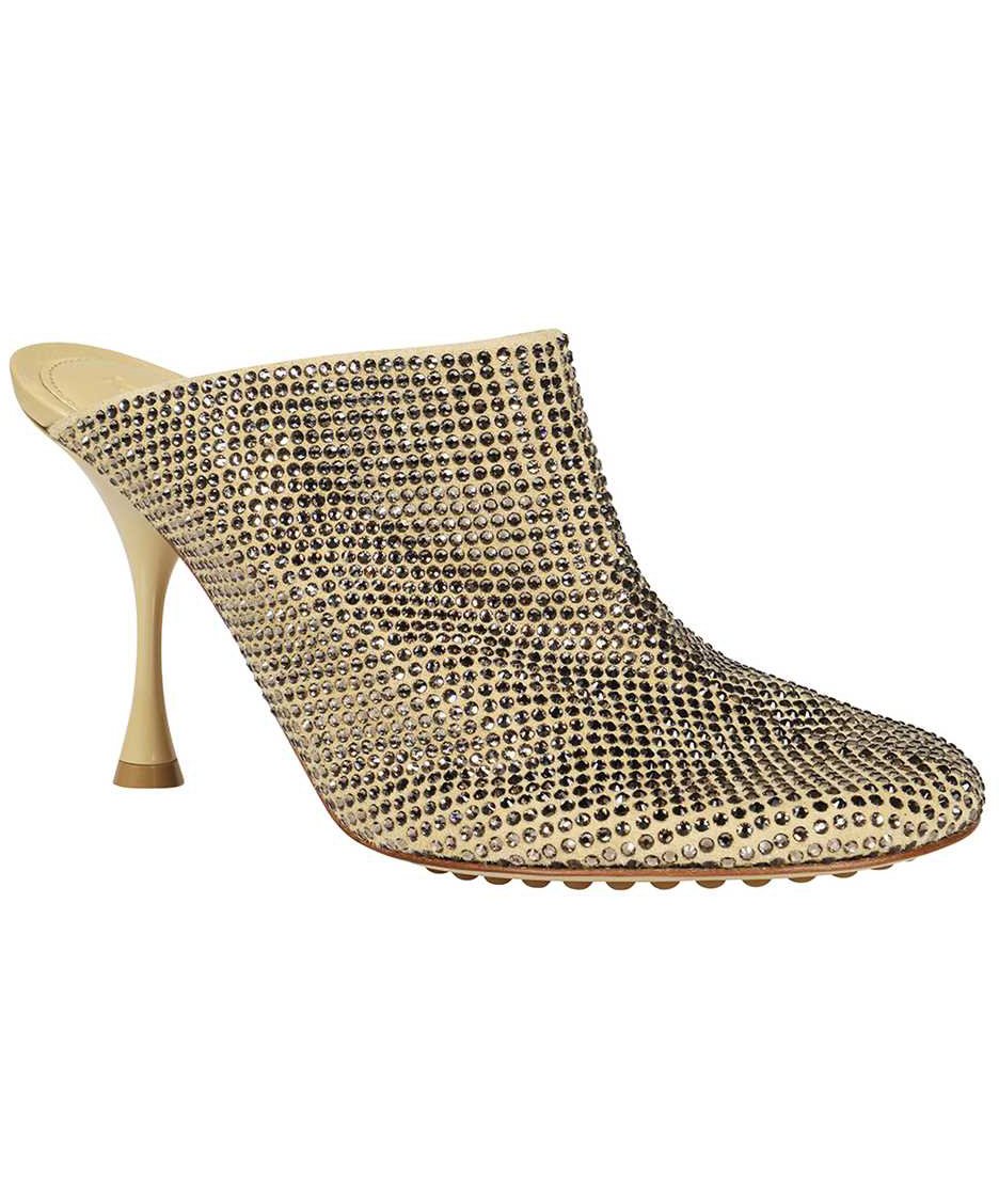 Bottega Veneta Sparkle Dot Sock mules Beige