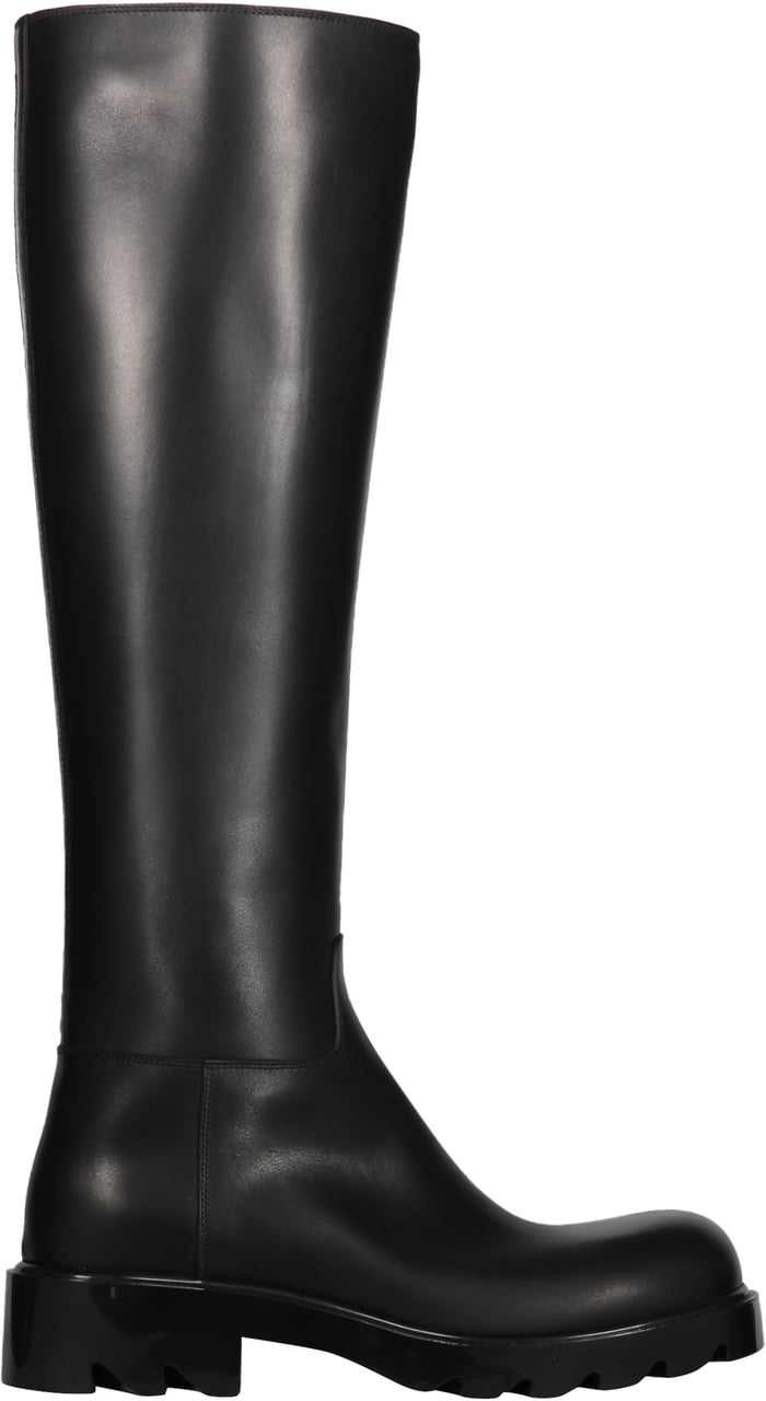 Bottega Veneta Strut leather boots Zwart