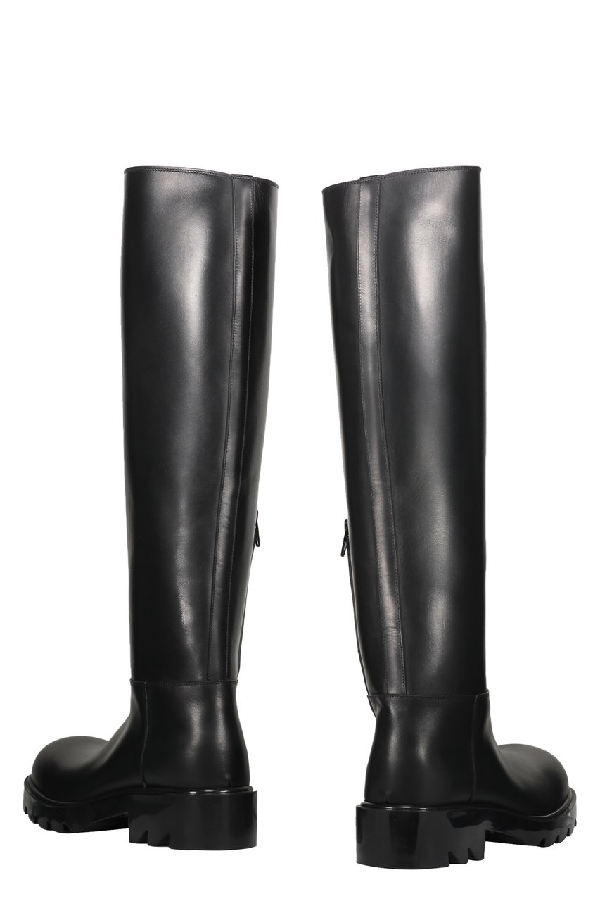 Bottega Veneta Strut leather boots Zwart