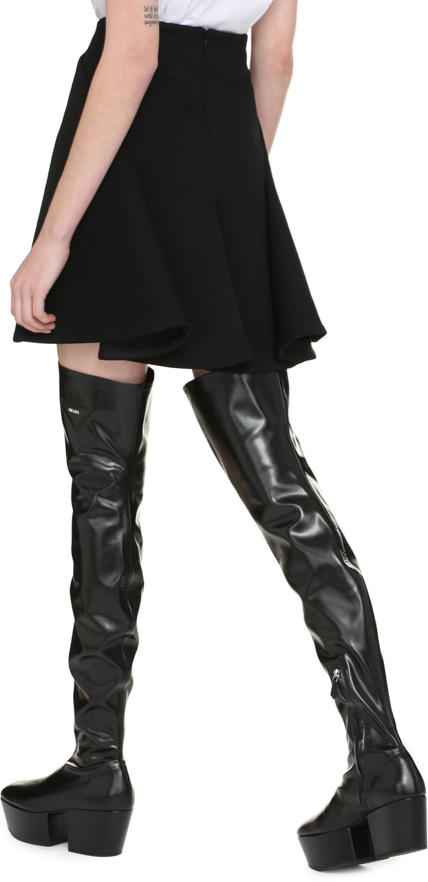 Bottega Veneta Wool mini skirt Zwart