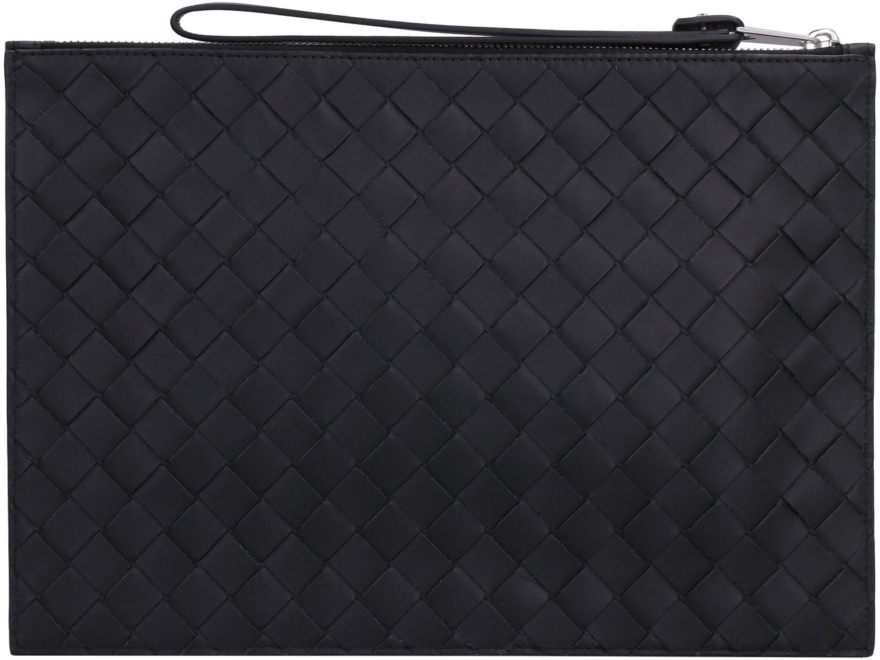 Bottega Veneta Leather Pouch Zwart