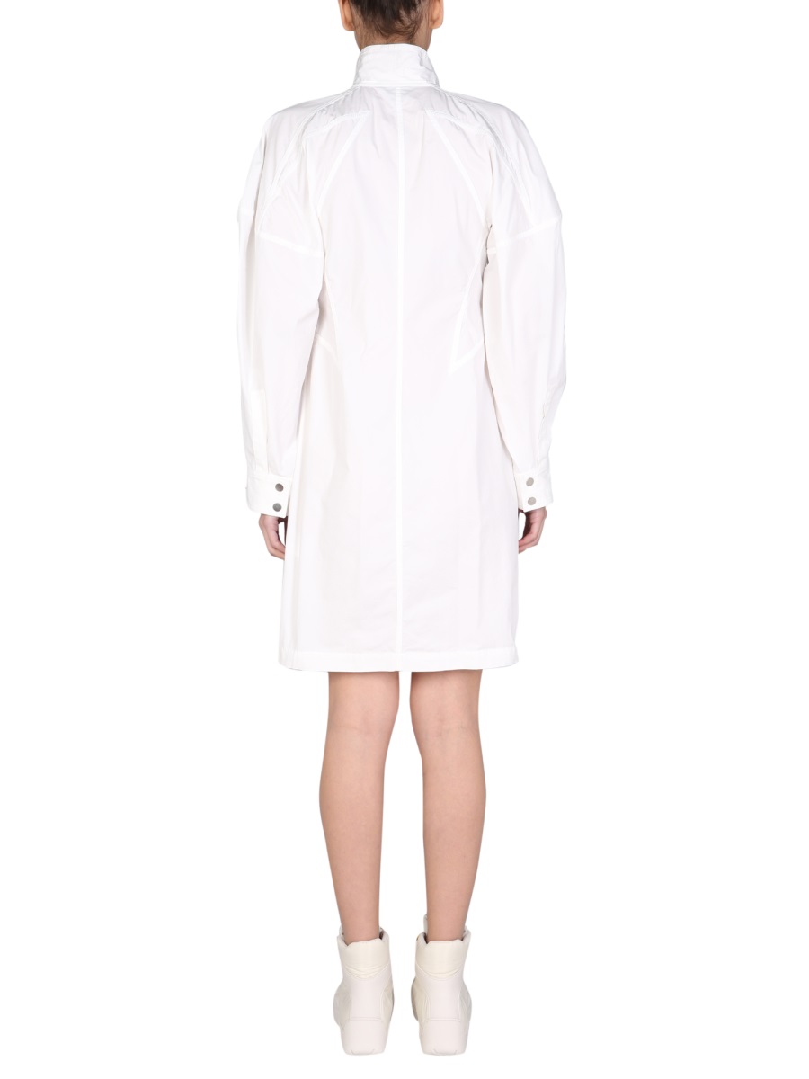 Bottega Veneta High Neck Midi Dress with Button Detailing Wit