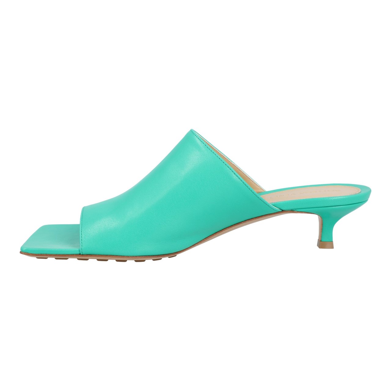 Bottega Veneta Stretch Mule Turquoise Groen