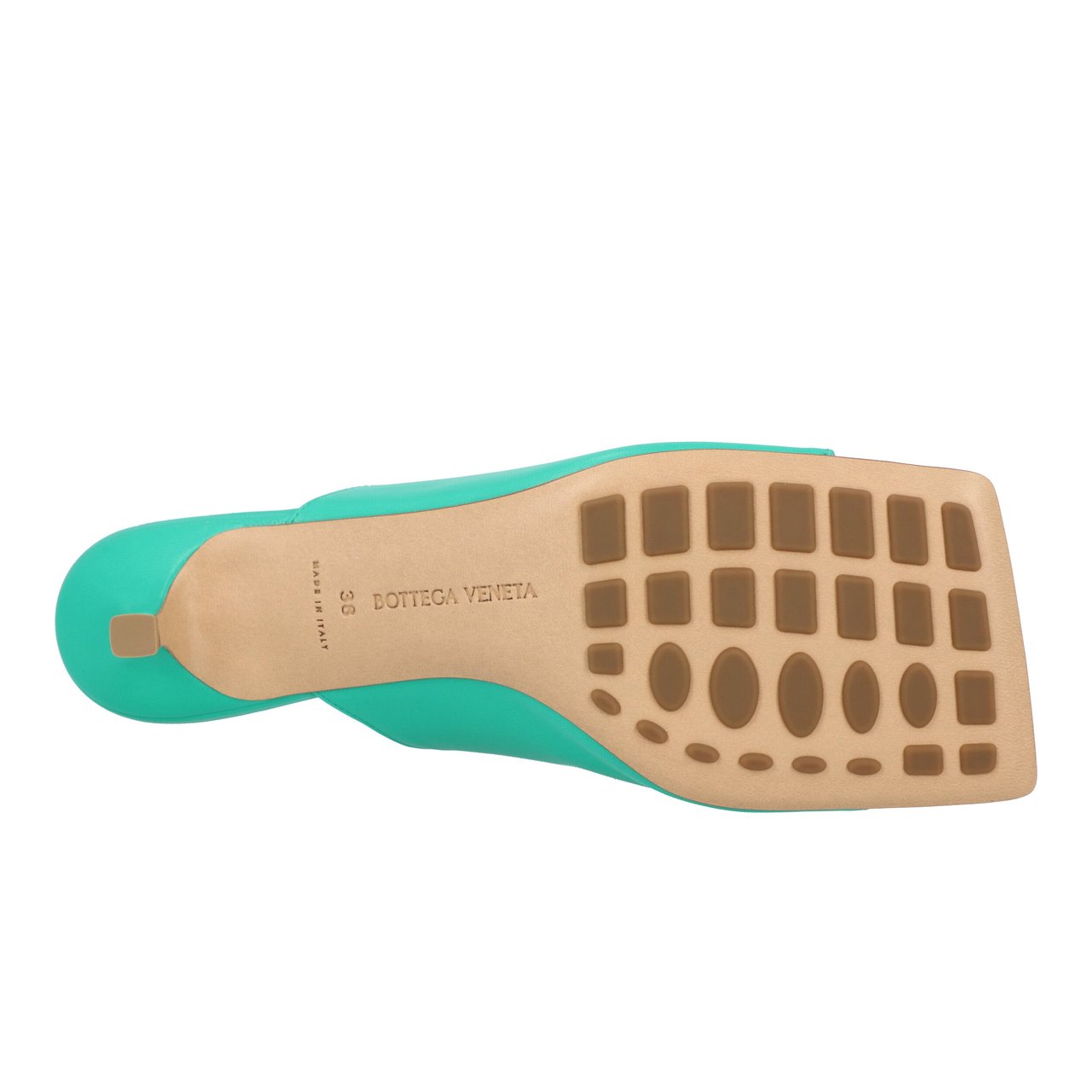 Bottega Veneta Stretch Mule Turquoise Groen