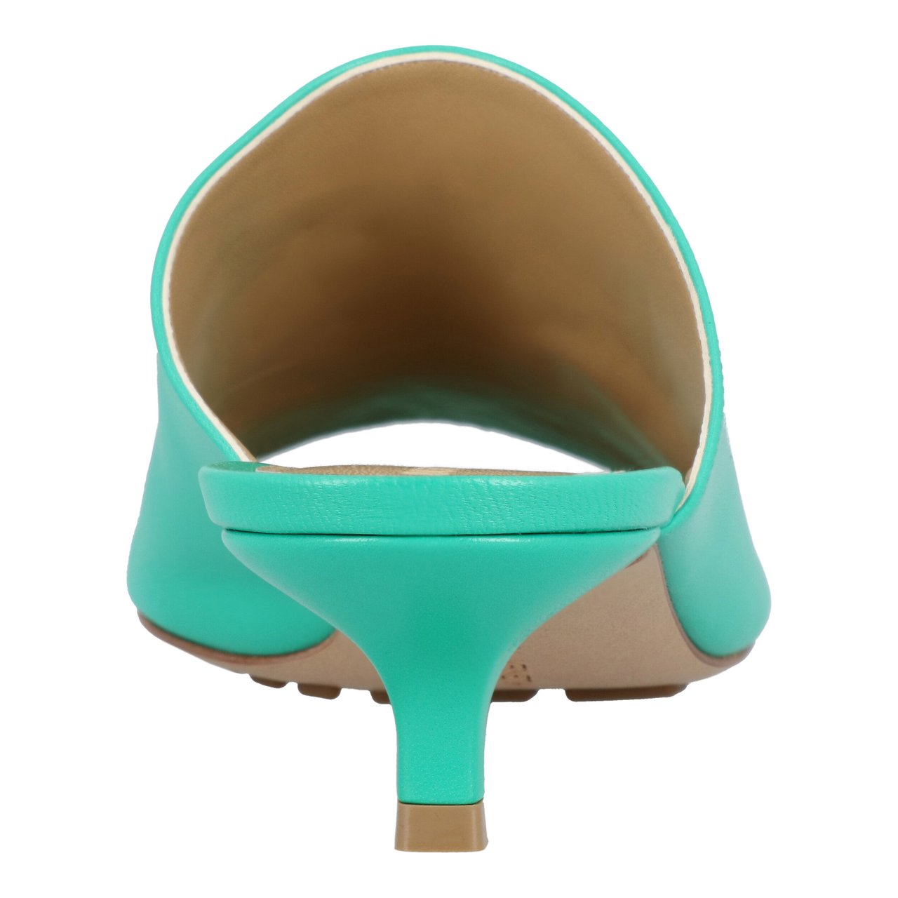 Bottega Veneta Stretch Mule Turquoise Groen