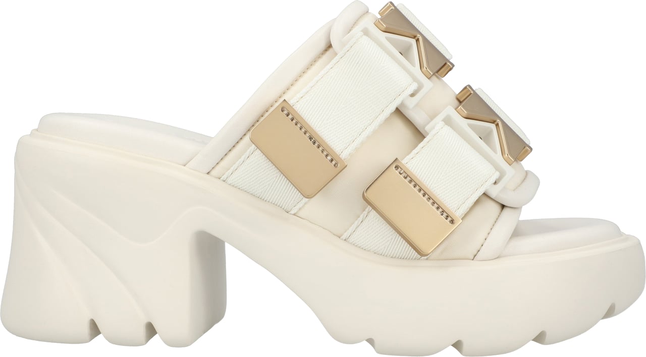 Bottega Veneta Flash Mule White Neutraal