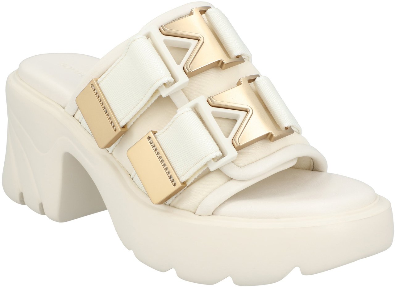 Bottega Veneta Flash Mule White Neutraal