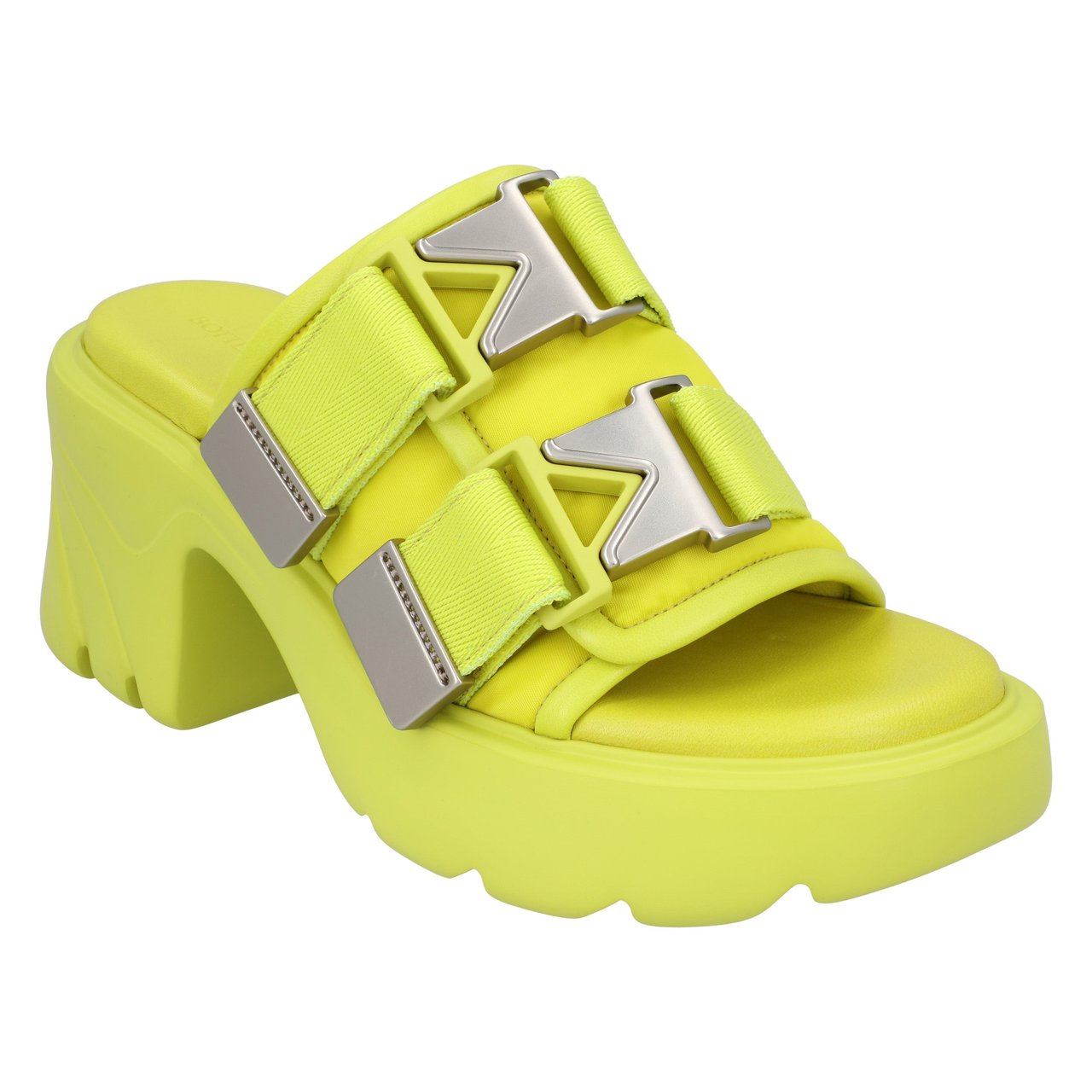 Bottega Veneta Flash Mule Yellow Geel