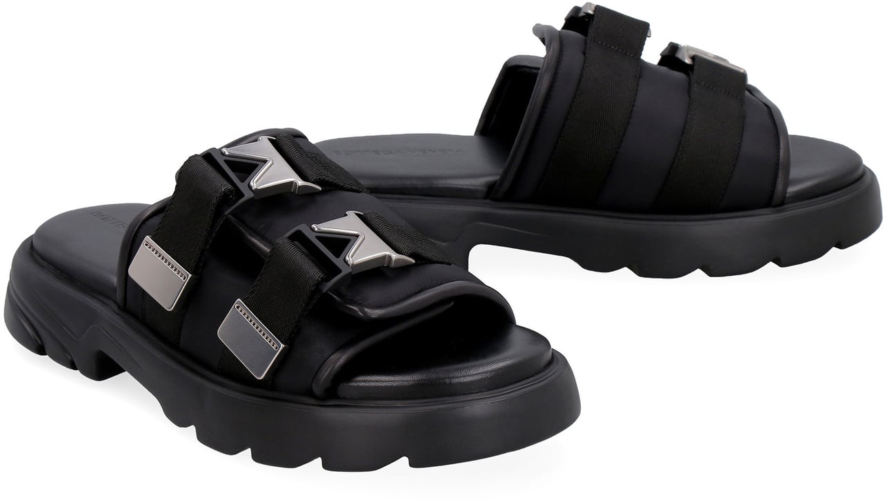 Bottega Veneta Flash technical fabric sandal Zwart