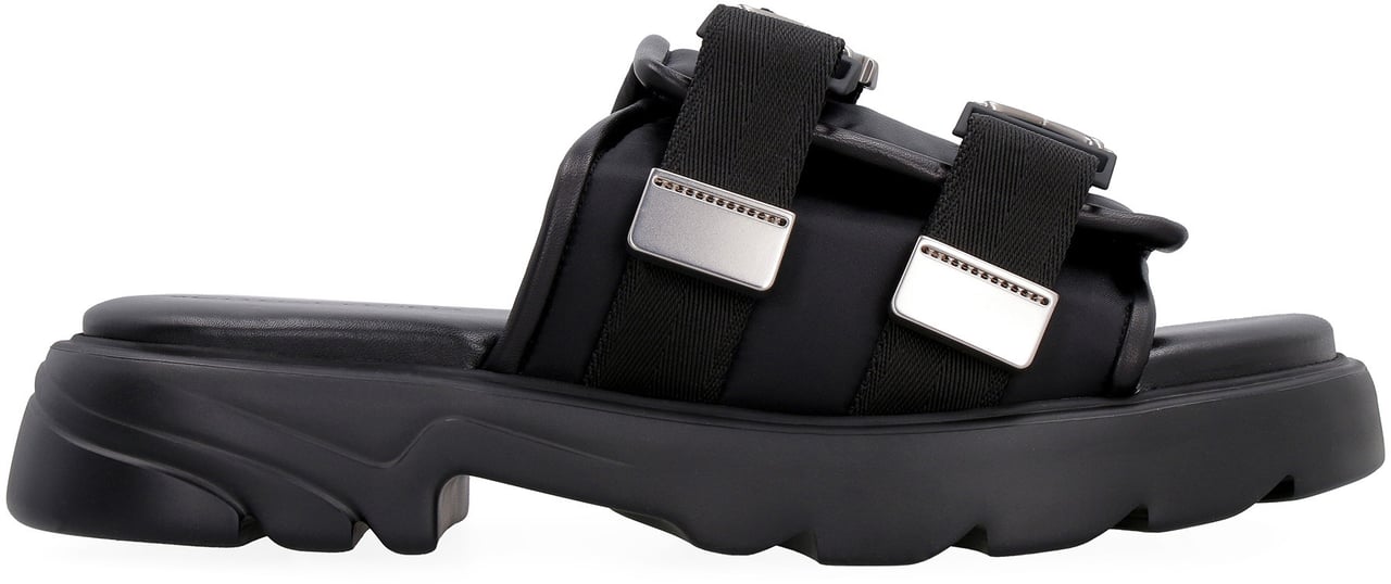 Bottega Veneta Flash technical fabric sandal Zwart