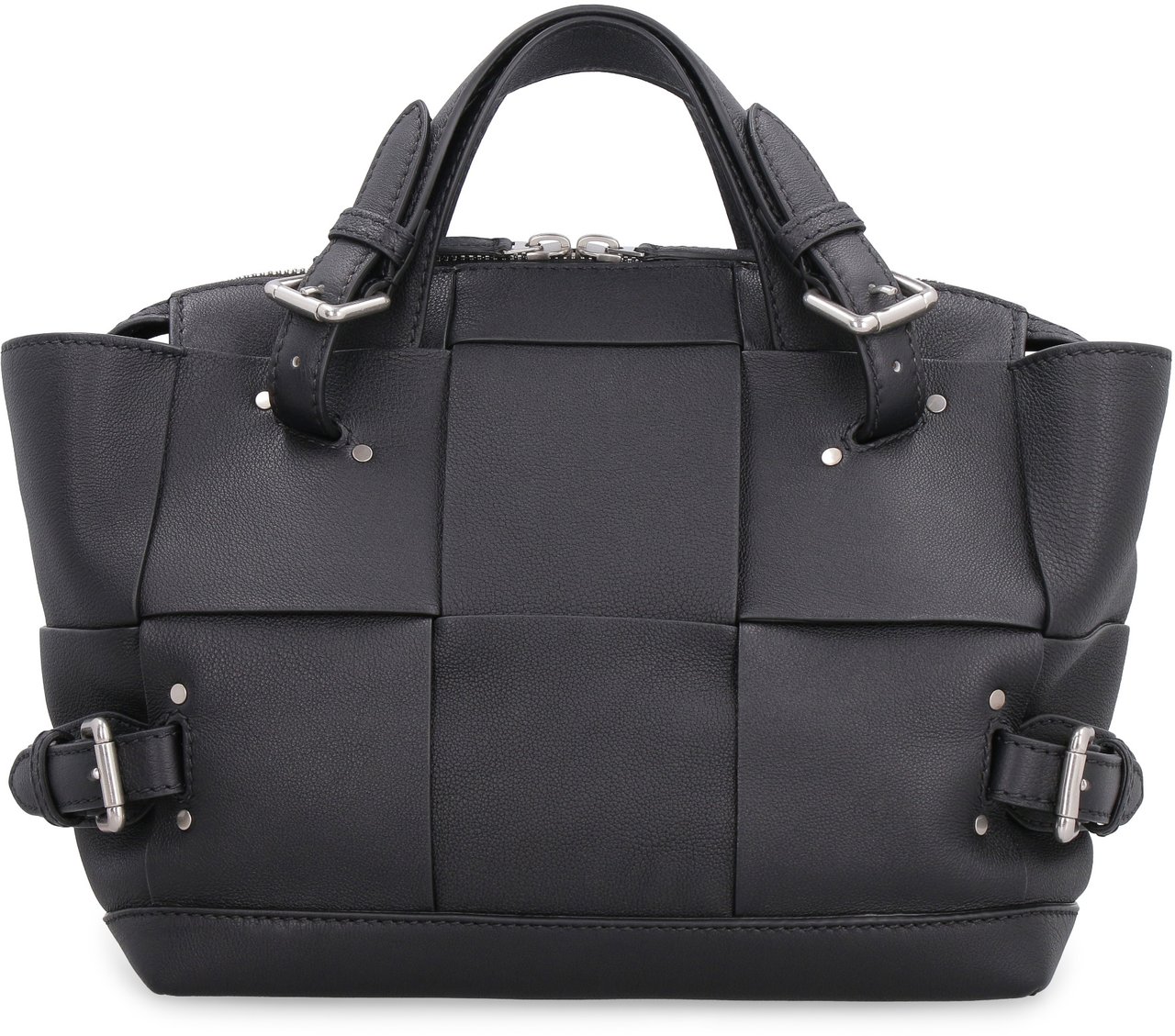 Bottega Veneta Arco Tool leather tote Zwart