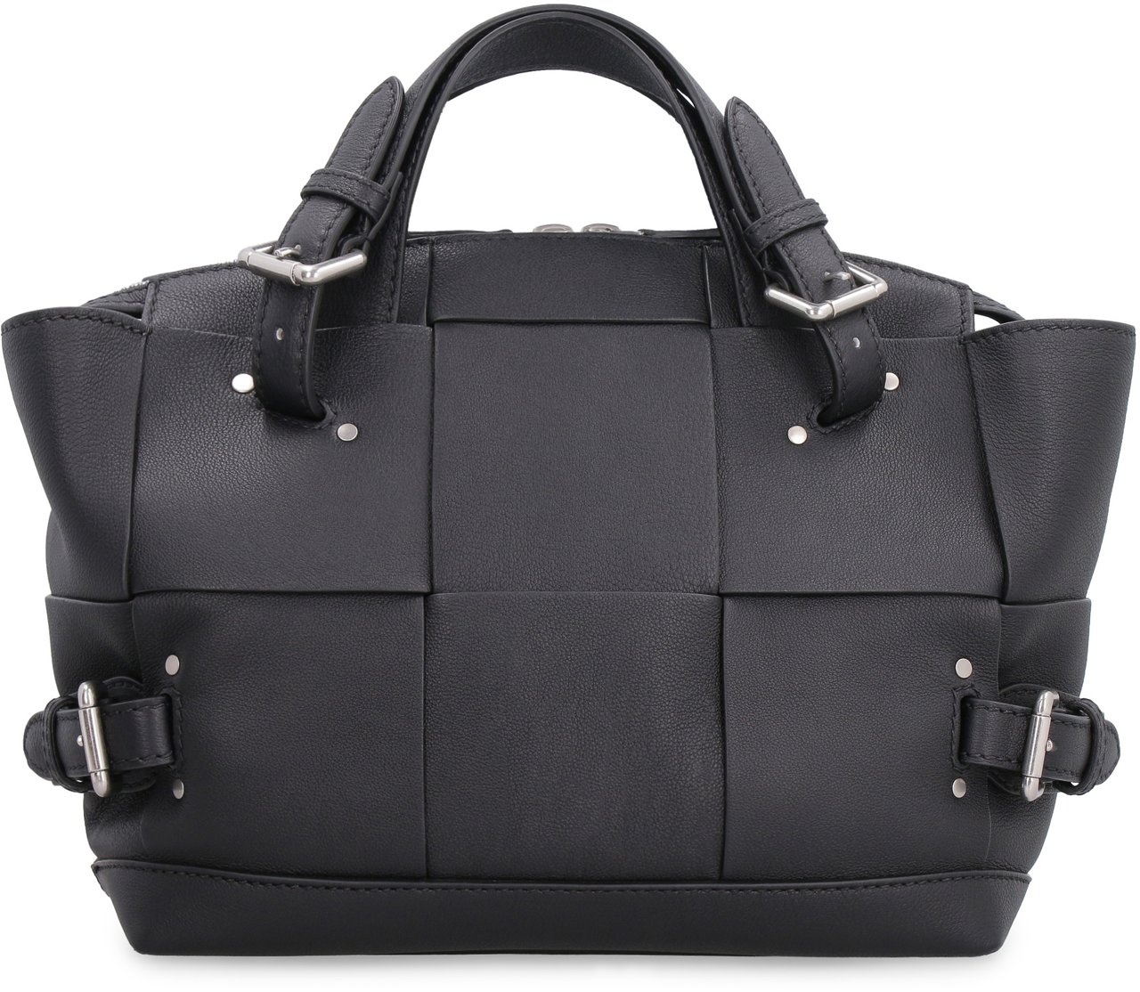 Bottega Veneta Arco Tool leather tote Zwart