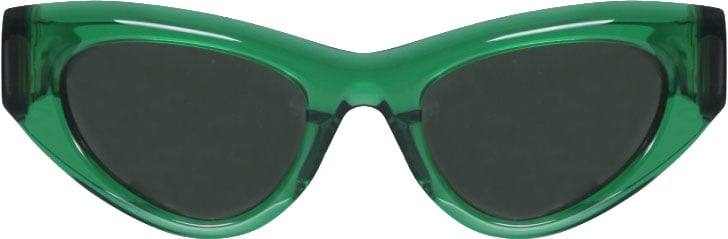 Bottega Veneta Cat-Eye Sunglasses with Bold Acetate Frame Zwart