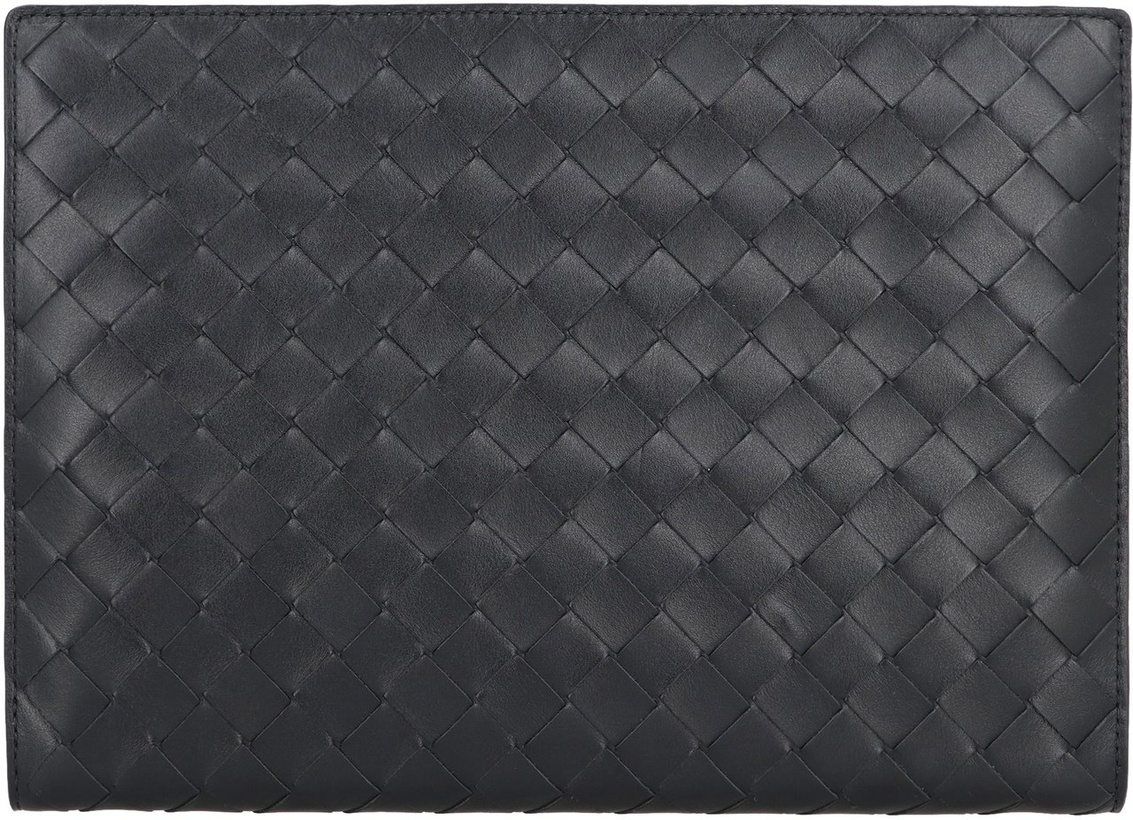 Bottega Veneta Intrecciato VN document case Zwart