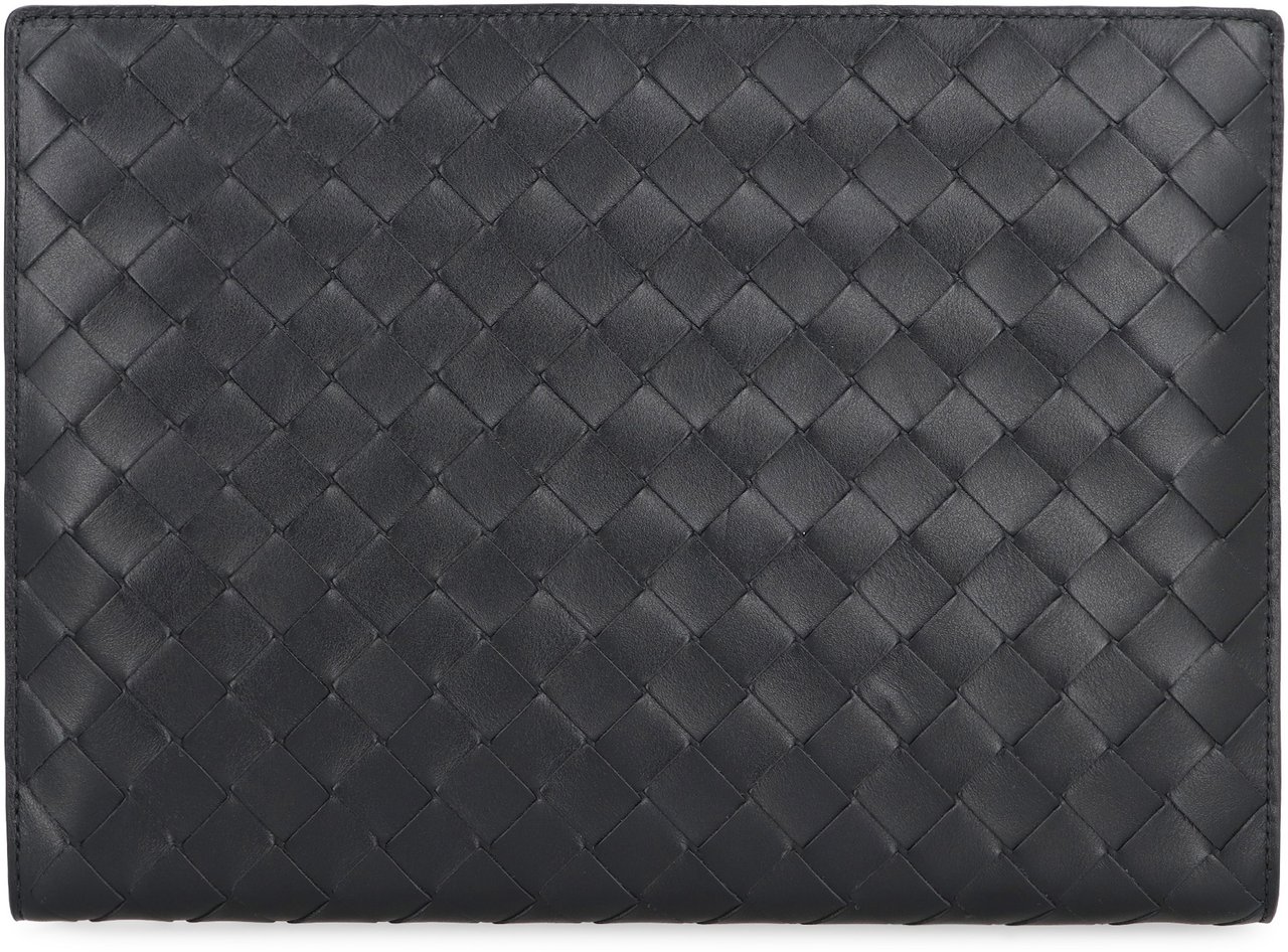 Bottega Veneta Intrecciato VN document case Zwart