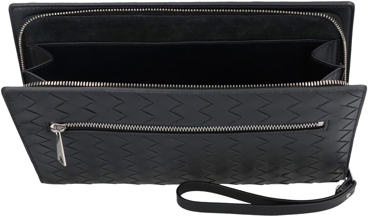 Bottega Veneta Intrecciato VN document case Zwart