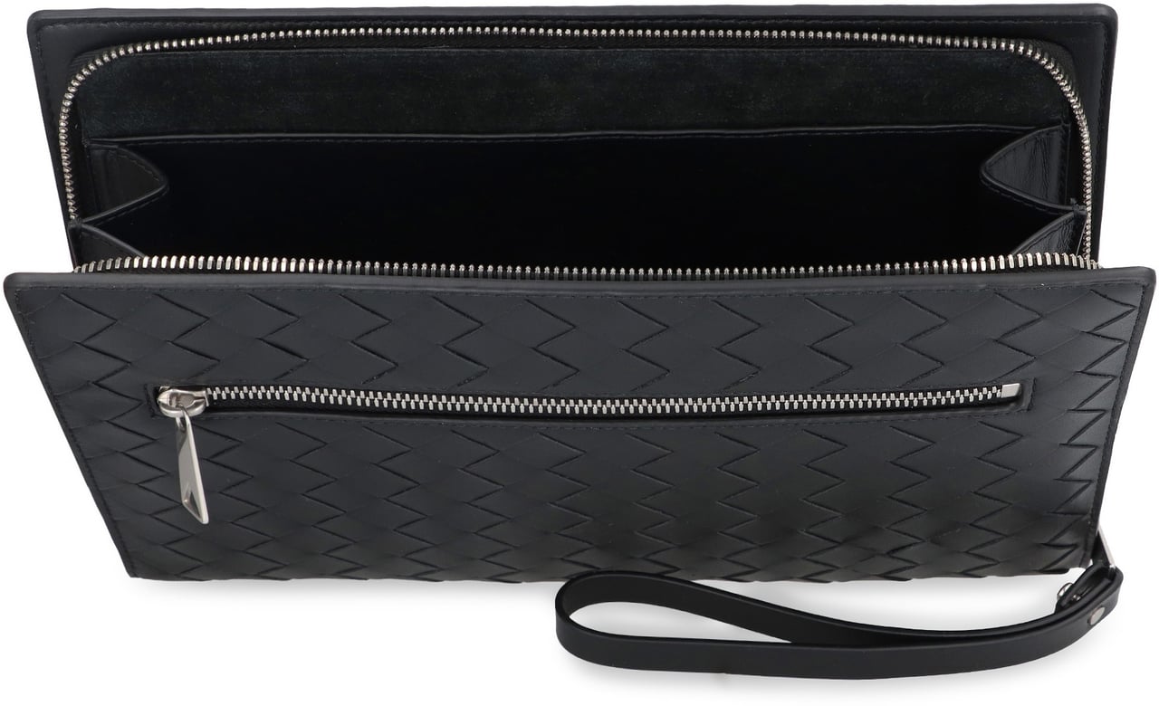 Bottega Veneta Intrecciato VN document case Zwart