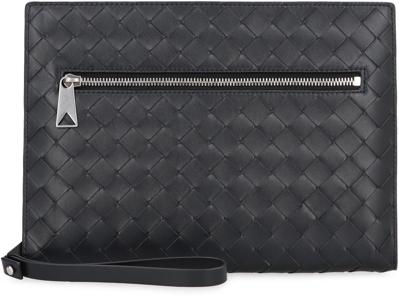 Bottega Veneta Intrecciato VN document case Zwart