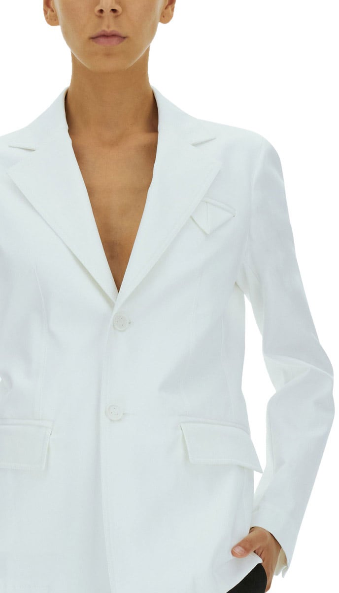 Bottega Veneta Tailored Single-Breasted Jacket with Notched Lapels Wit