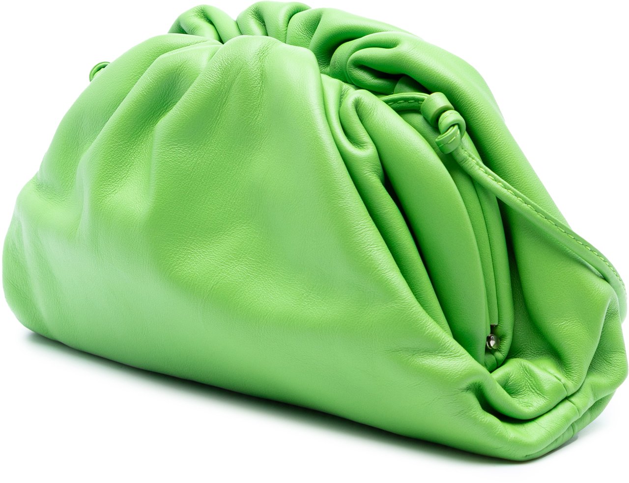 Bottega Veneta Lambskin The Mini Pouch Crossbody Groen