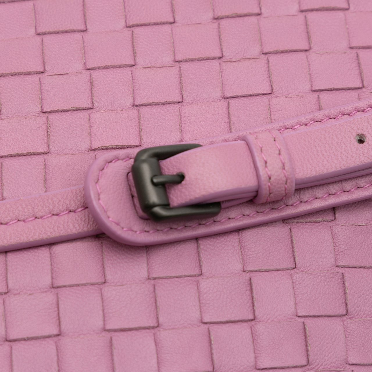 Bottega Veneta Nappa Intrecciato Nodini Crossbody Roze
