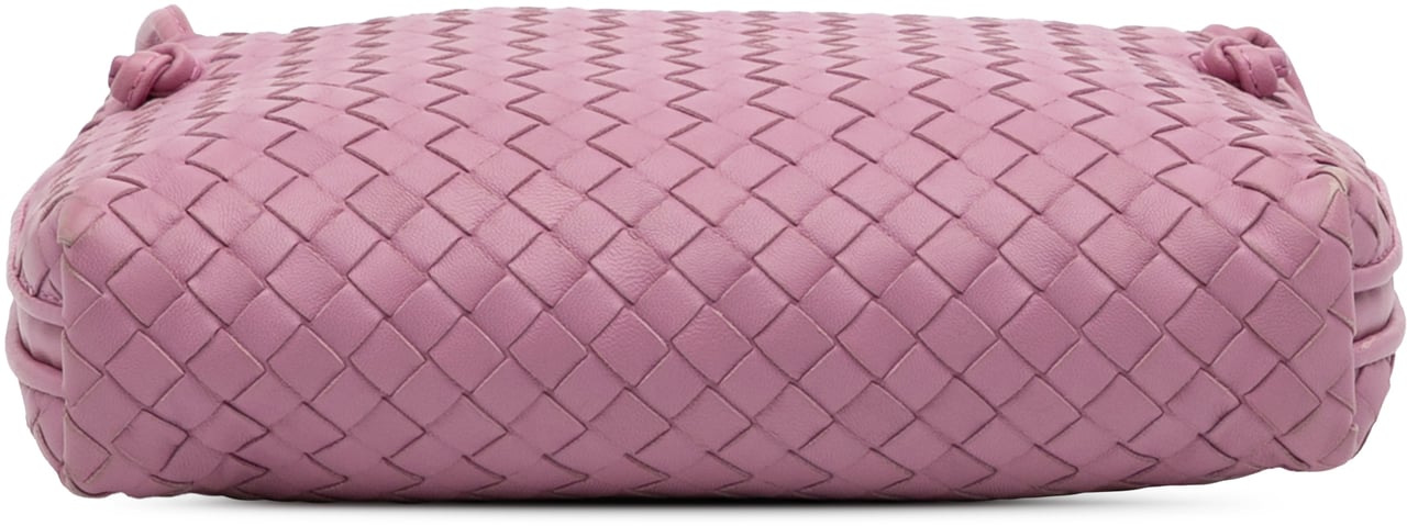 Bottega Veneta Nappa Intrecciato Nodini Crossbody Roze