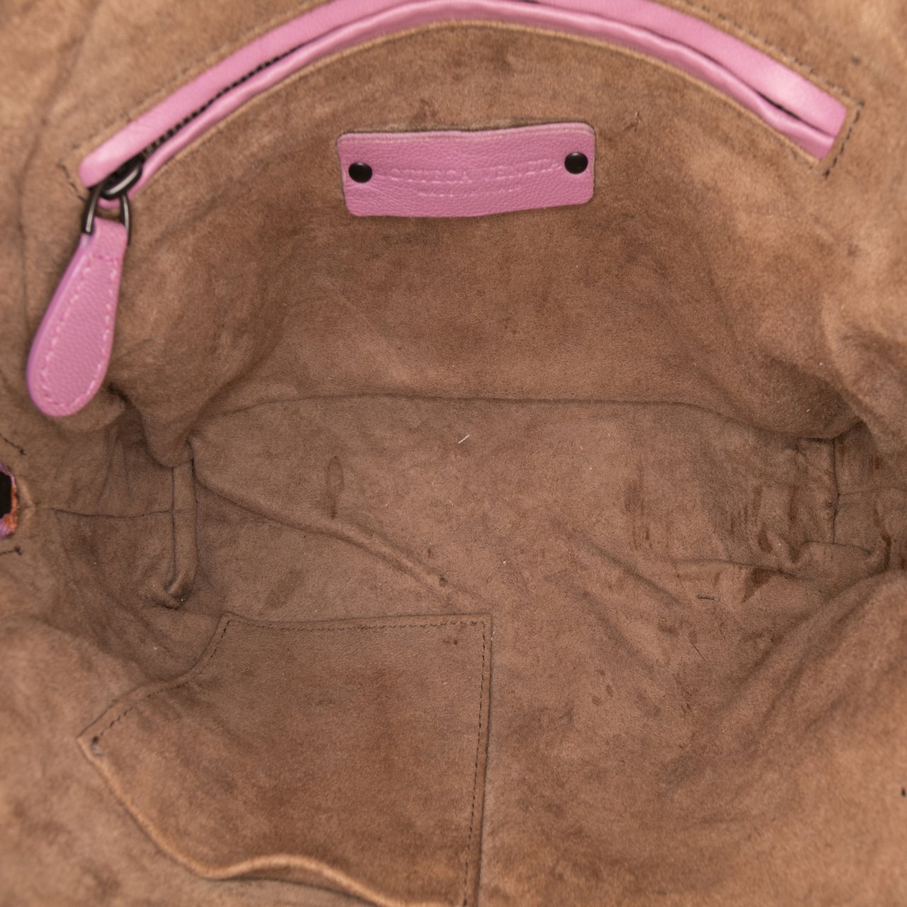 Bottega Veneta Nappa Intrecciato Nodini Crossbody Roze