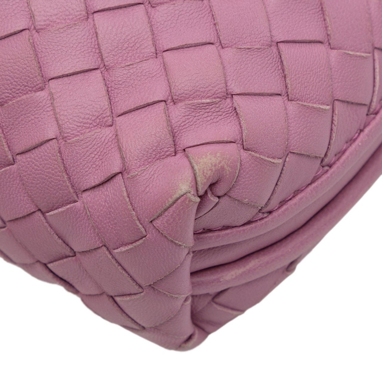 Bottega Veneta Nappa Intrecciato Nodini Crossbody Roze