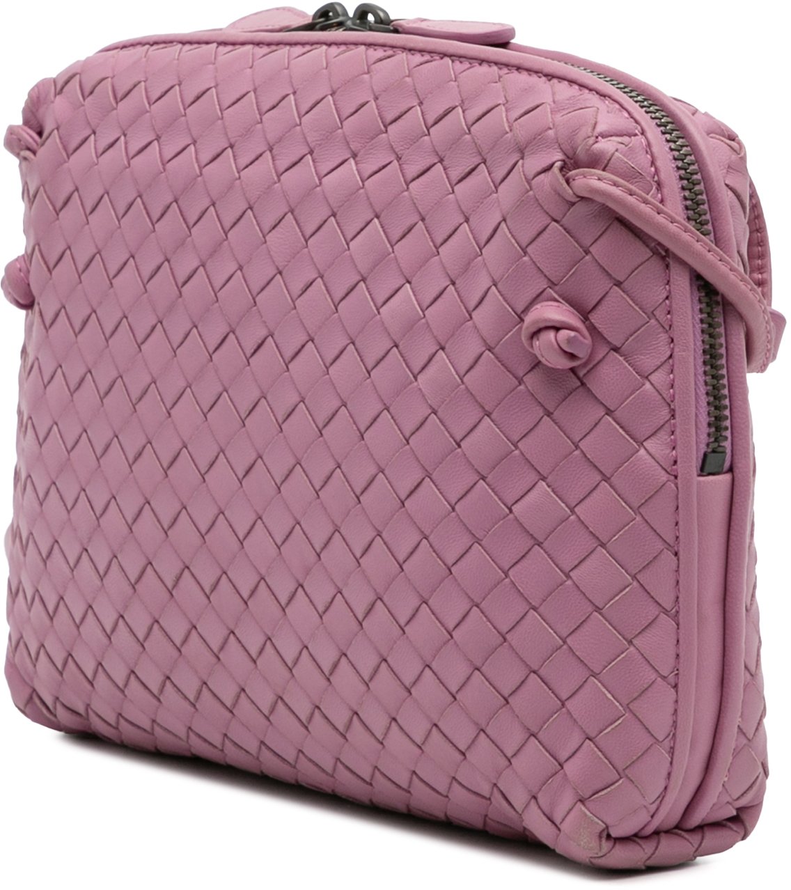 Bottega Veneta Nappa Intrecciato Nodini Crossbody Roze