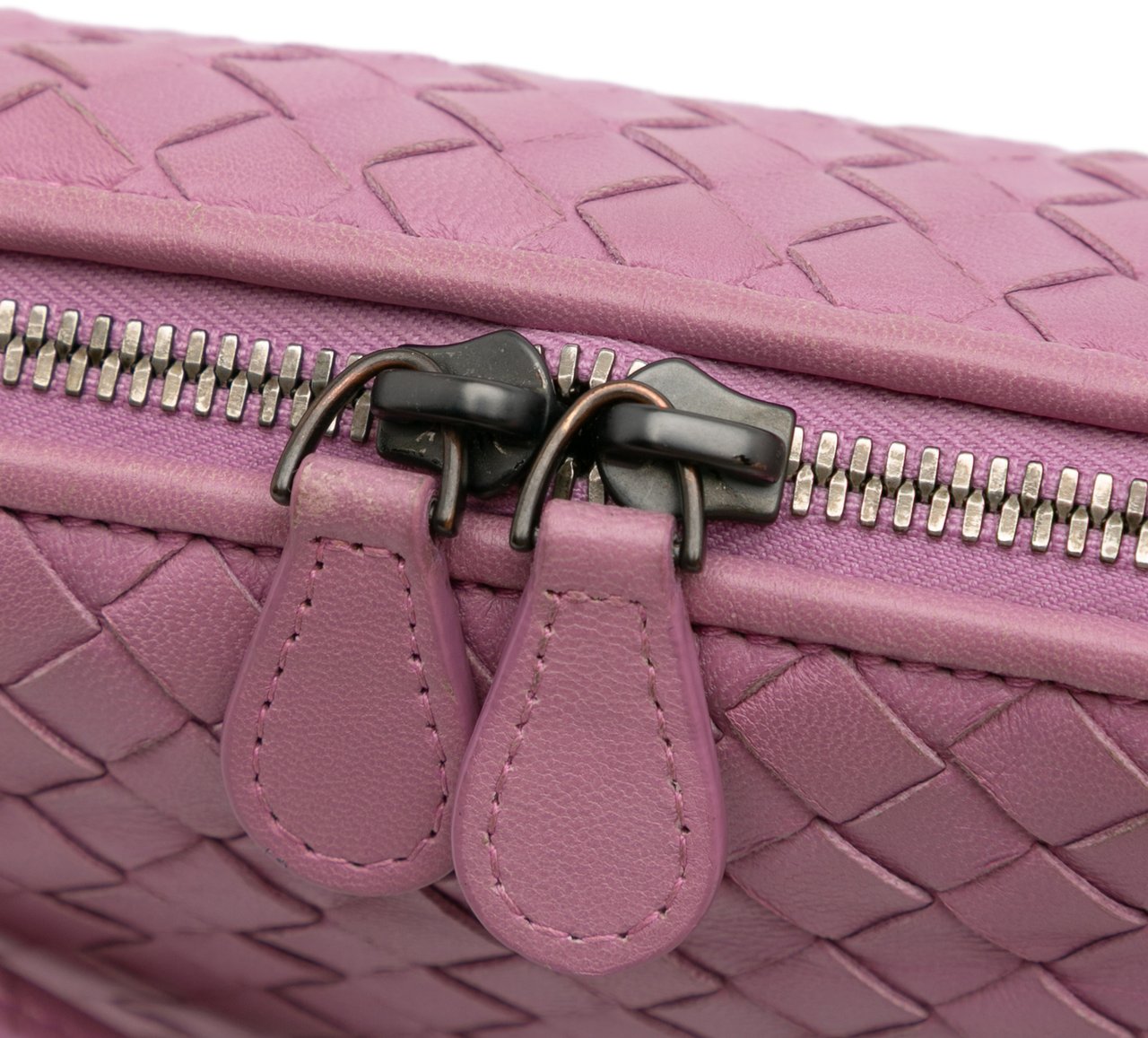 Bottega Veneta Nappa Intrecciato Nodini Crossbody Roze