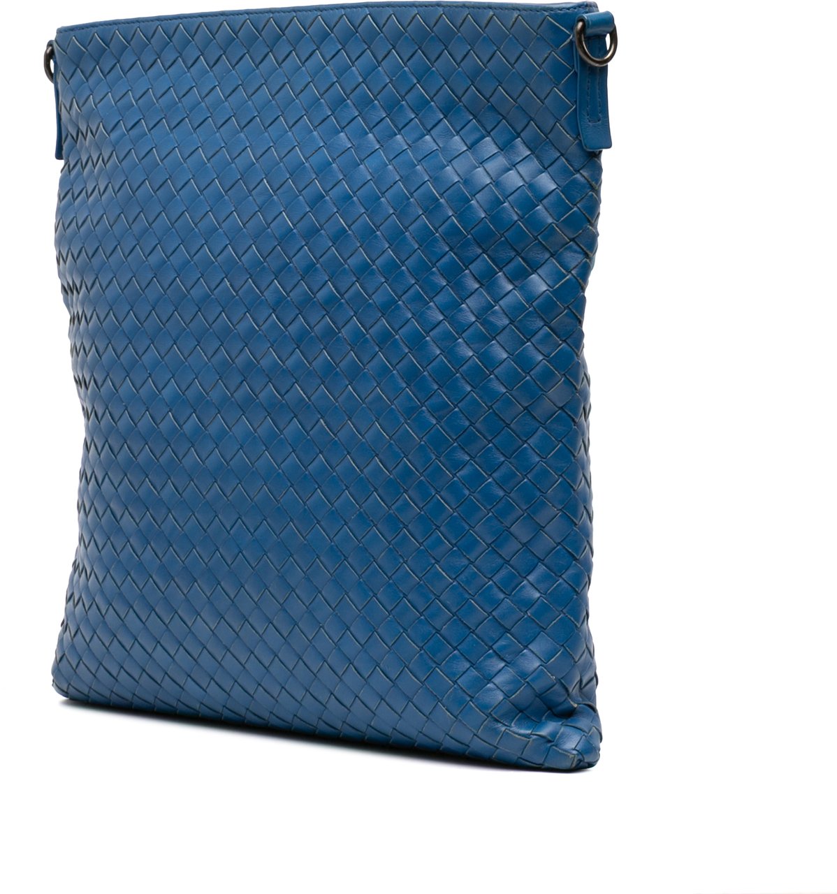 Bottega Veneta Nappa Intrecciato Crossbody Blauw