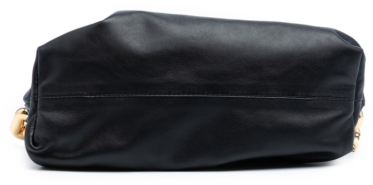 Bottega Veneta Small Lambskin Chain Pouch Zwart