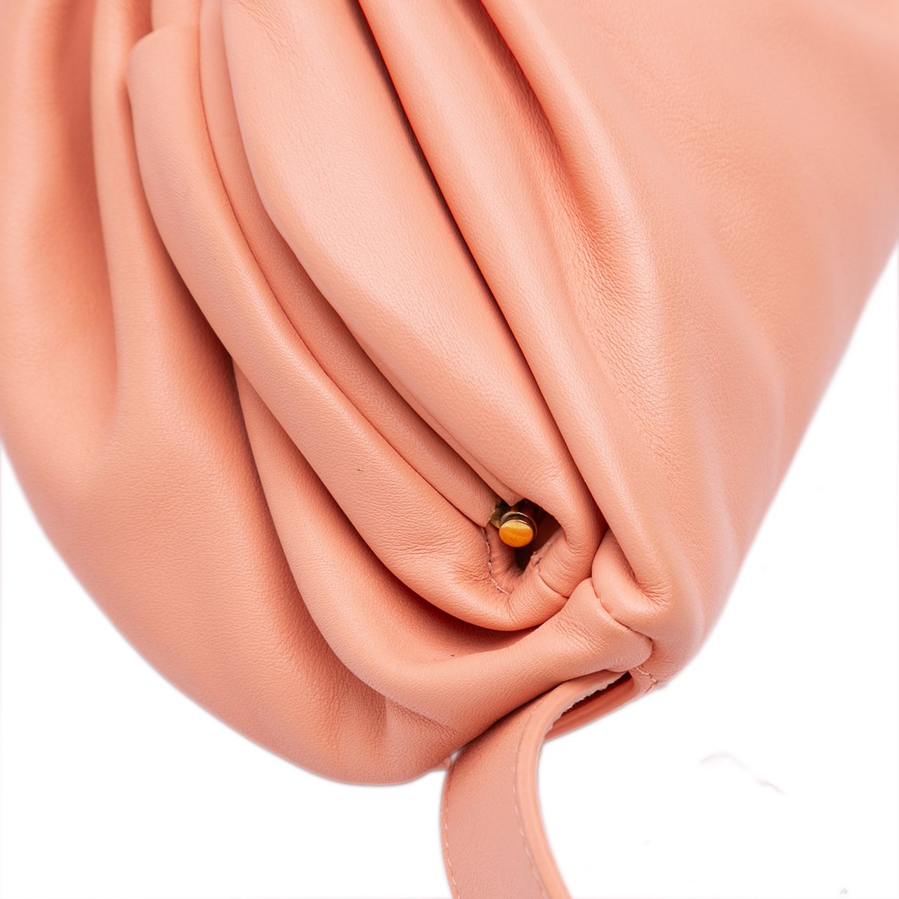 Bottega Veneta Lambskin Belt Chain Pouch Roze