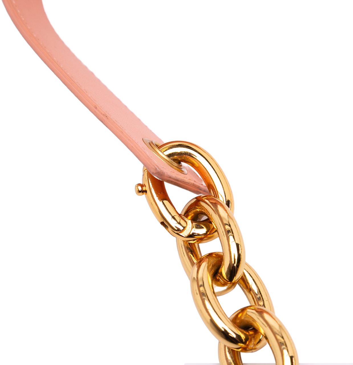 Bottega Veneta Lambskin Belt Chain Pouch Roze