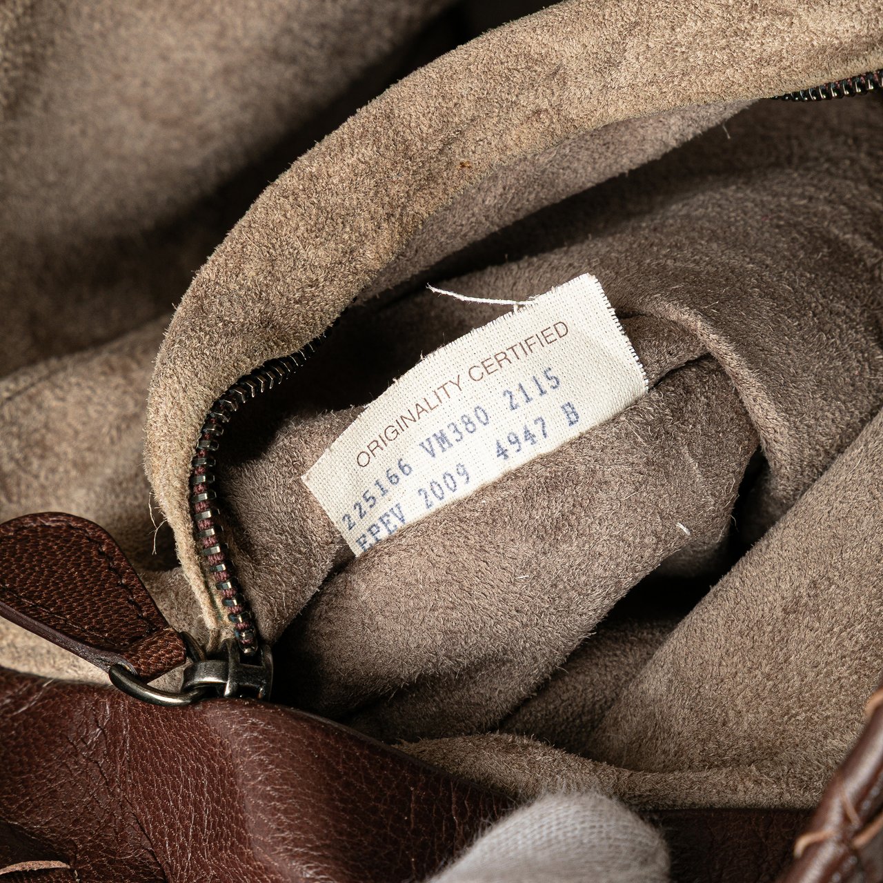 Bottega Veneta Bicolor Nappa Intrecciato Bucket Bag Bruin