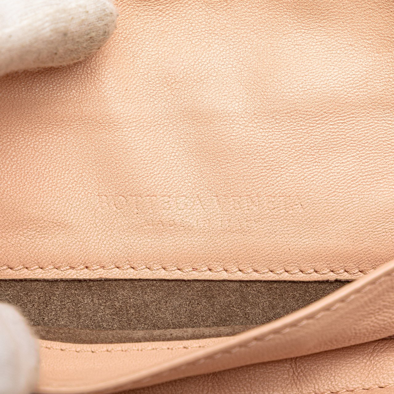 Bottega Veneta Mini Nappa Intrecciato Expandable Chain Crossbody Bruin