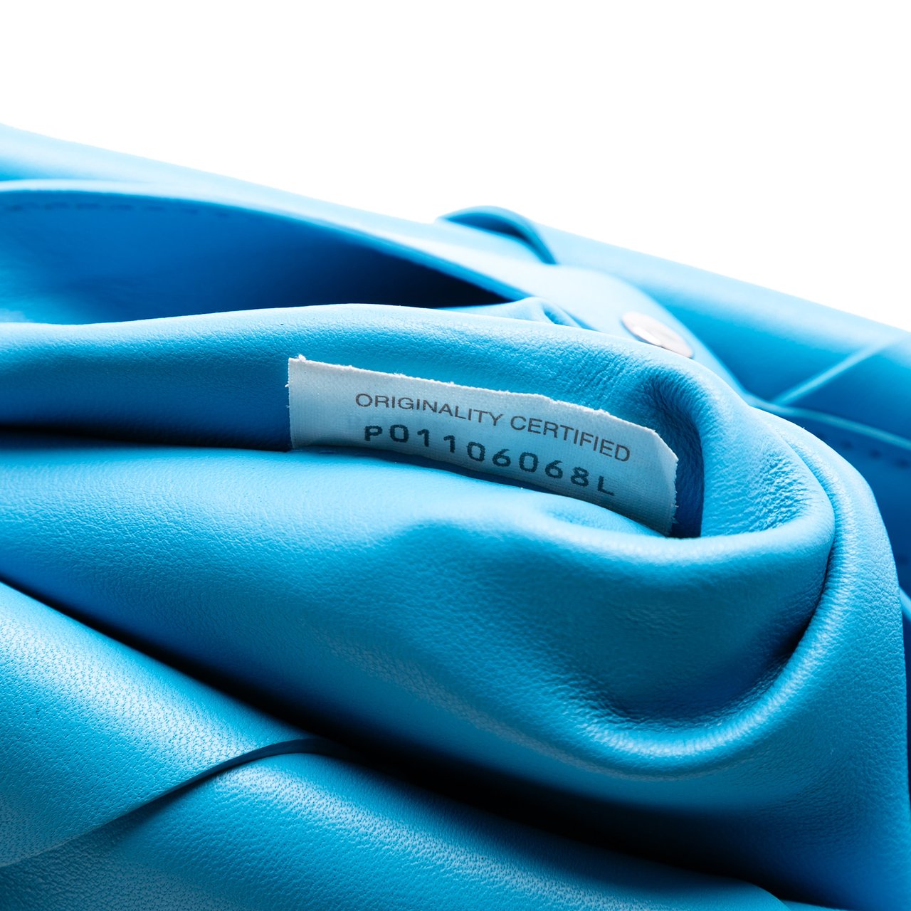 Bottega Veneta Nappa Maxi Intrecciato Clutch Blauw