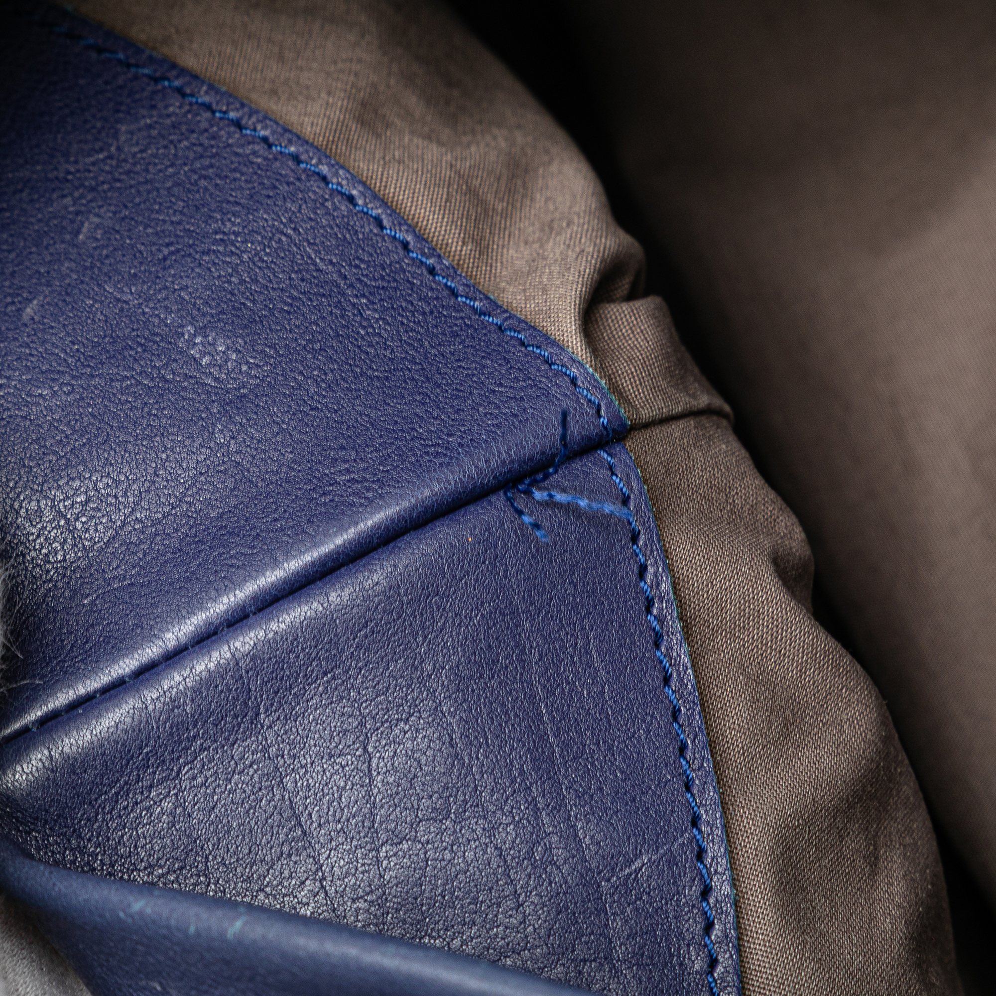 Bottega Veneta Nappa Intrecciato Aquilone Fortune Cookie Hobo Blauw