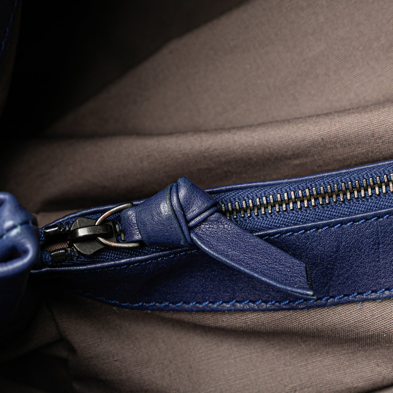 Bottega Veneta Nappa Intrecciato Aquilone Fortune Cookie Hobo Blauw