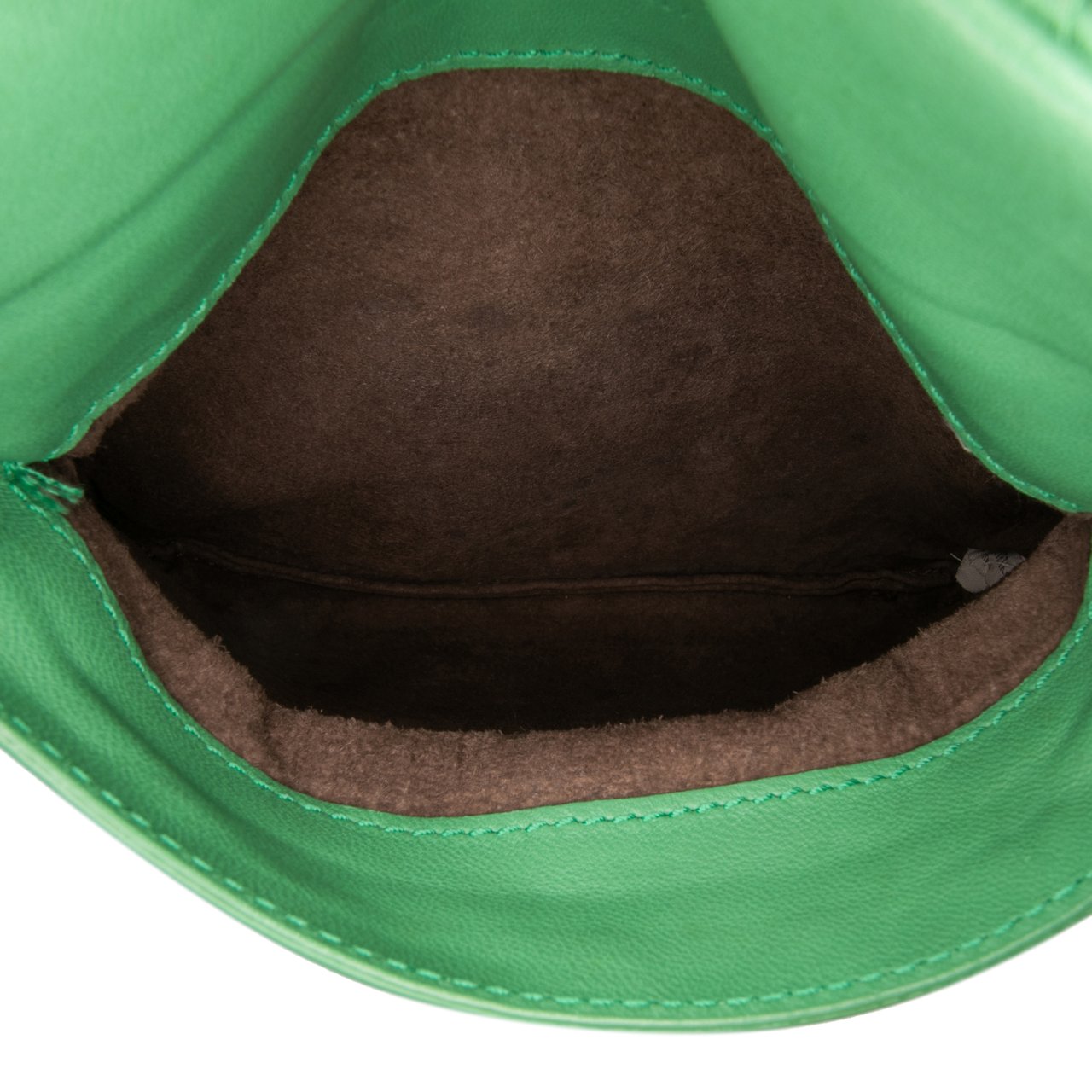 Bottega Veneta Mini Nappa Intrecciato Expandable Chain Crossbody Groen