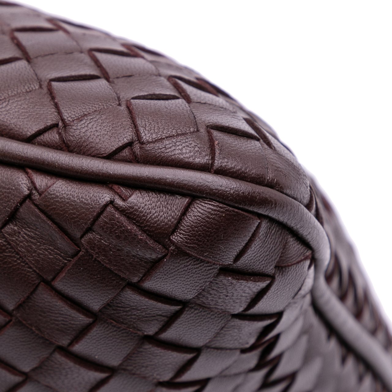 Bottega Veneta Nappa Intrecciato Flat Tote Bruin