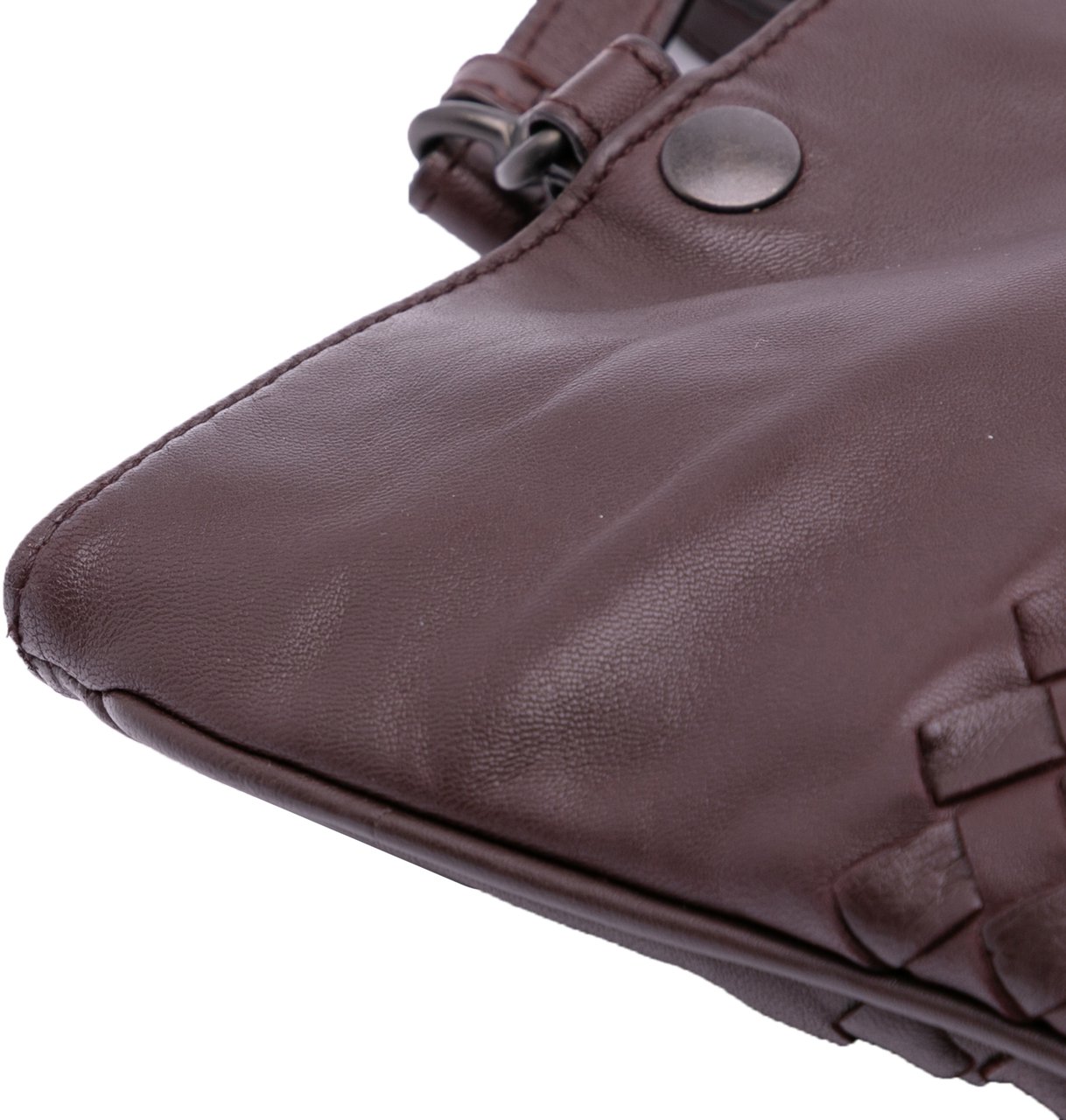 Bottega Veneta Nappa Intrecciato Flat Tote Bruin