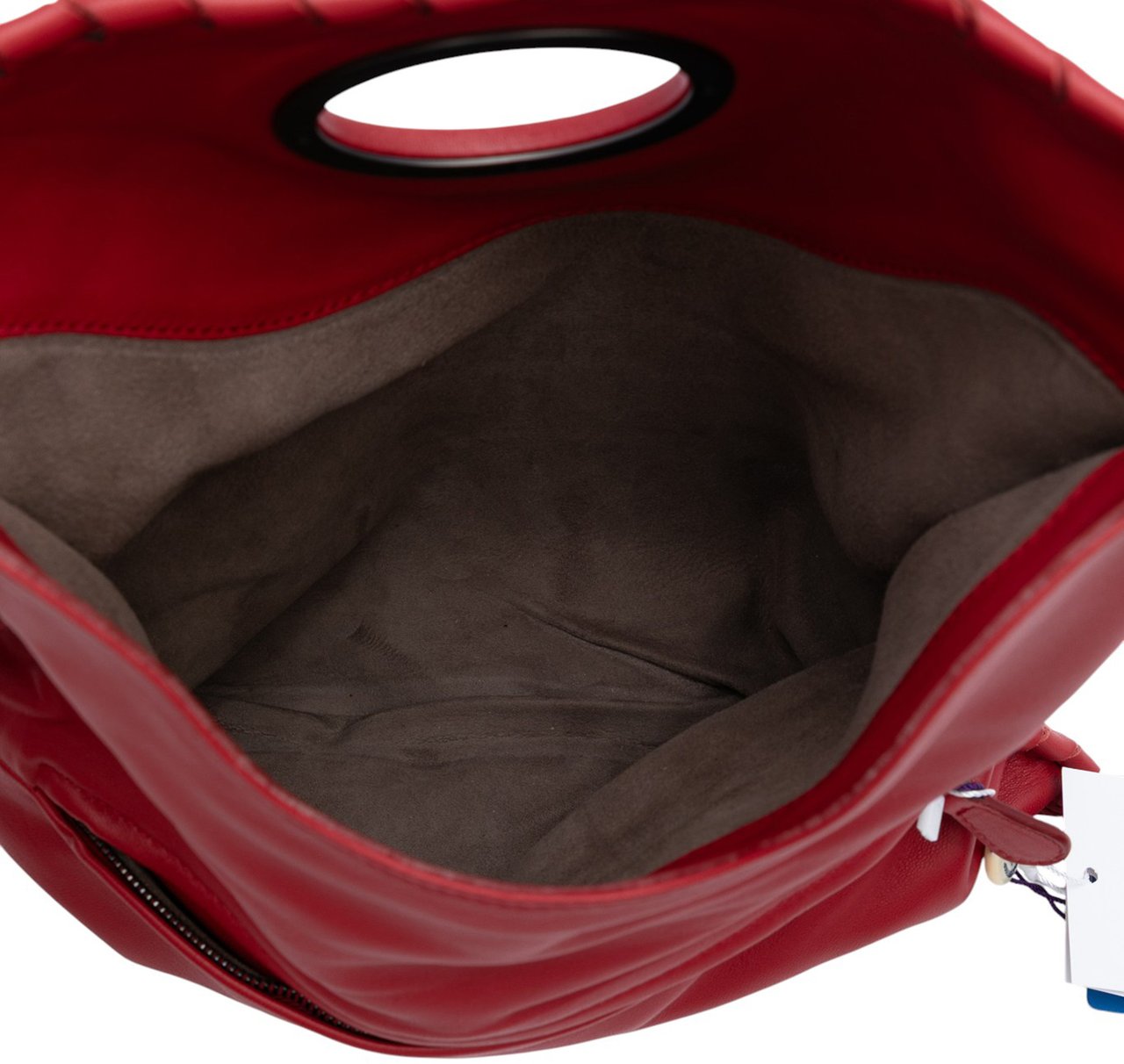 Bottega Veneta Nappa Intrecciato Turn Lock Clutch Rood